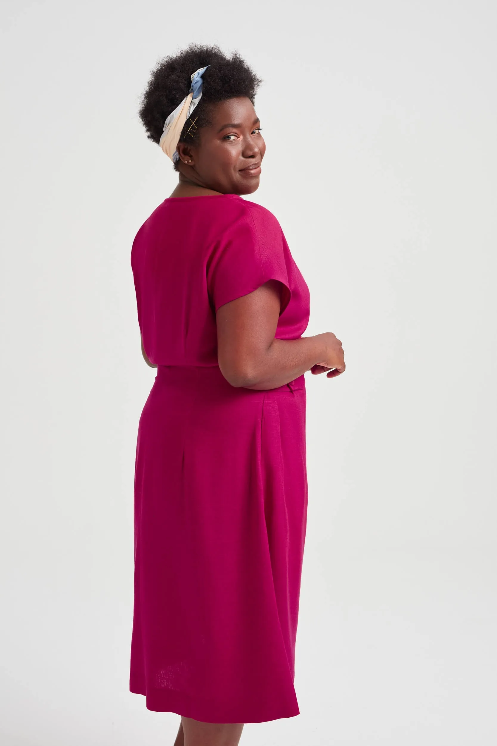 Sati Midi Dress With Boat Neck Cherry Red sold by Ivalo.com product image thumbnail 4