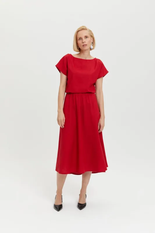 Nane Dress Short Sleeves Red sold by Ivalo.com