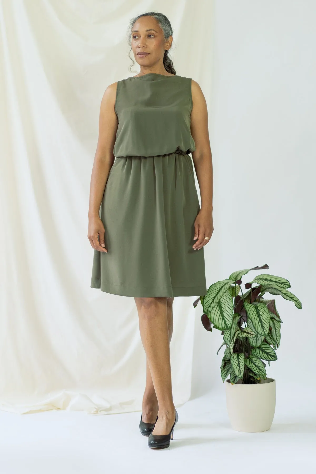 Bella Dress Olive Green sold by Ivalo.com product image thumbnail 4
