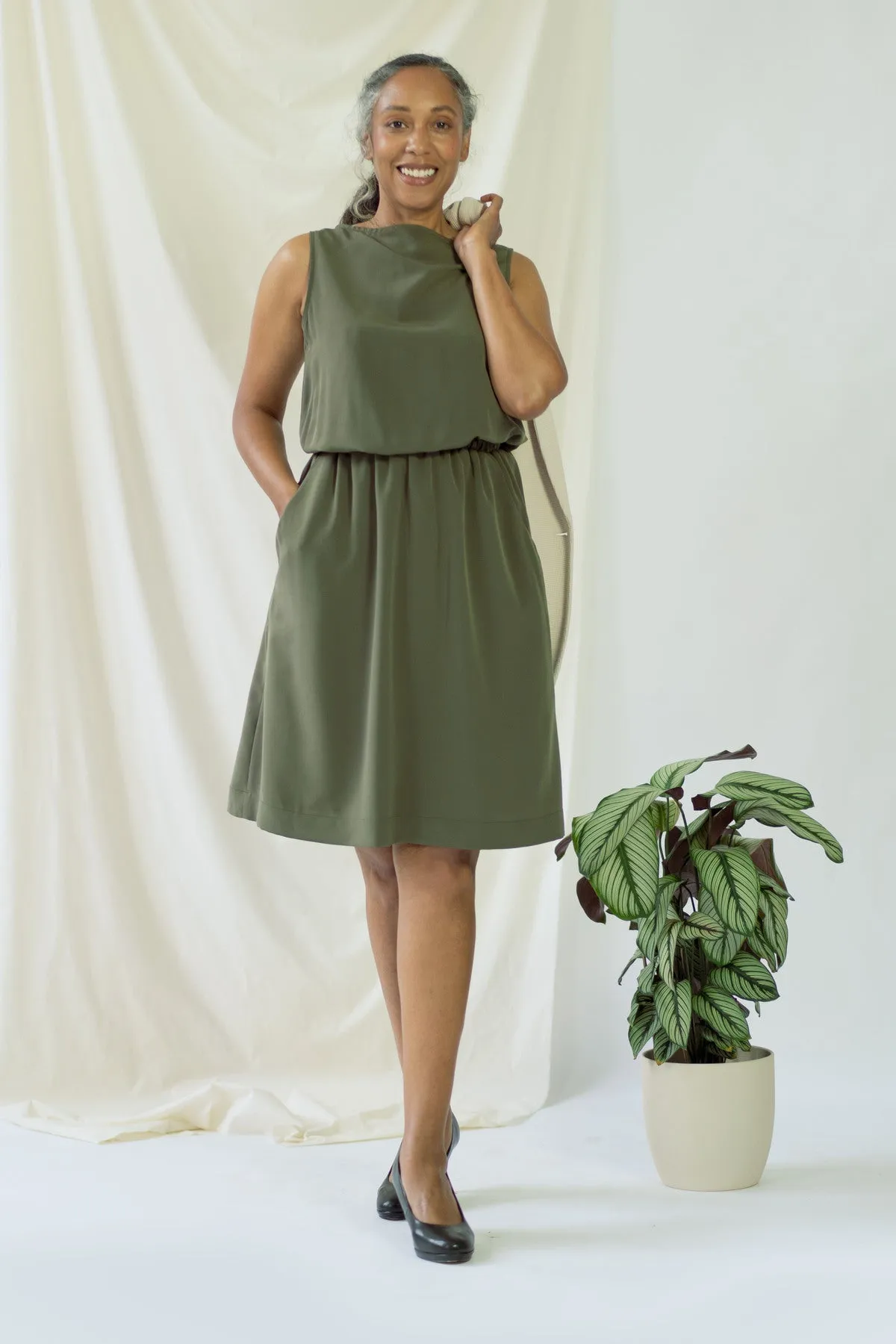 Bella Dress Olive Green sold by Ivalo.com product image thumbnail 3