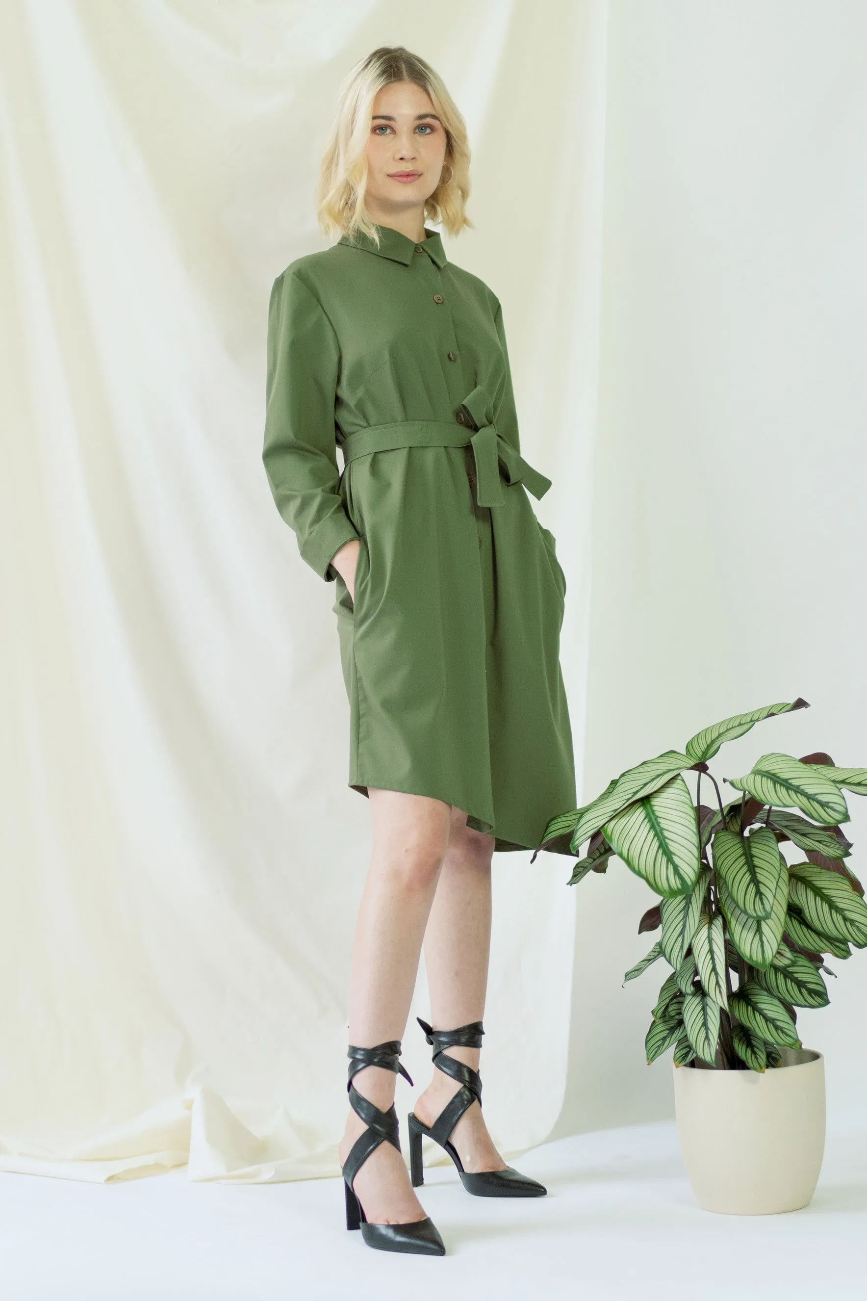 Zabel Dress Olive Green sold by Ivalo.com product image thumbnail 2