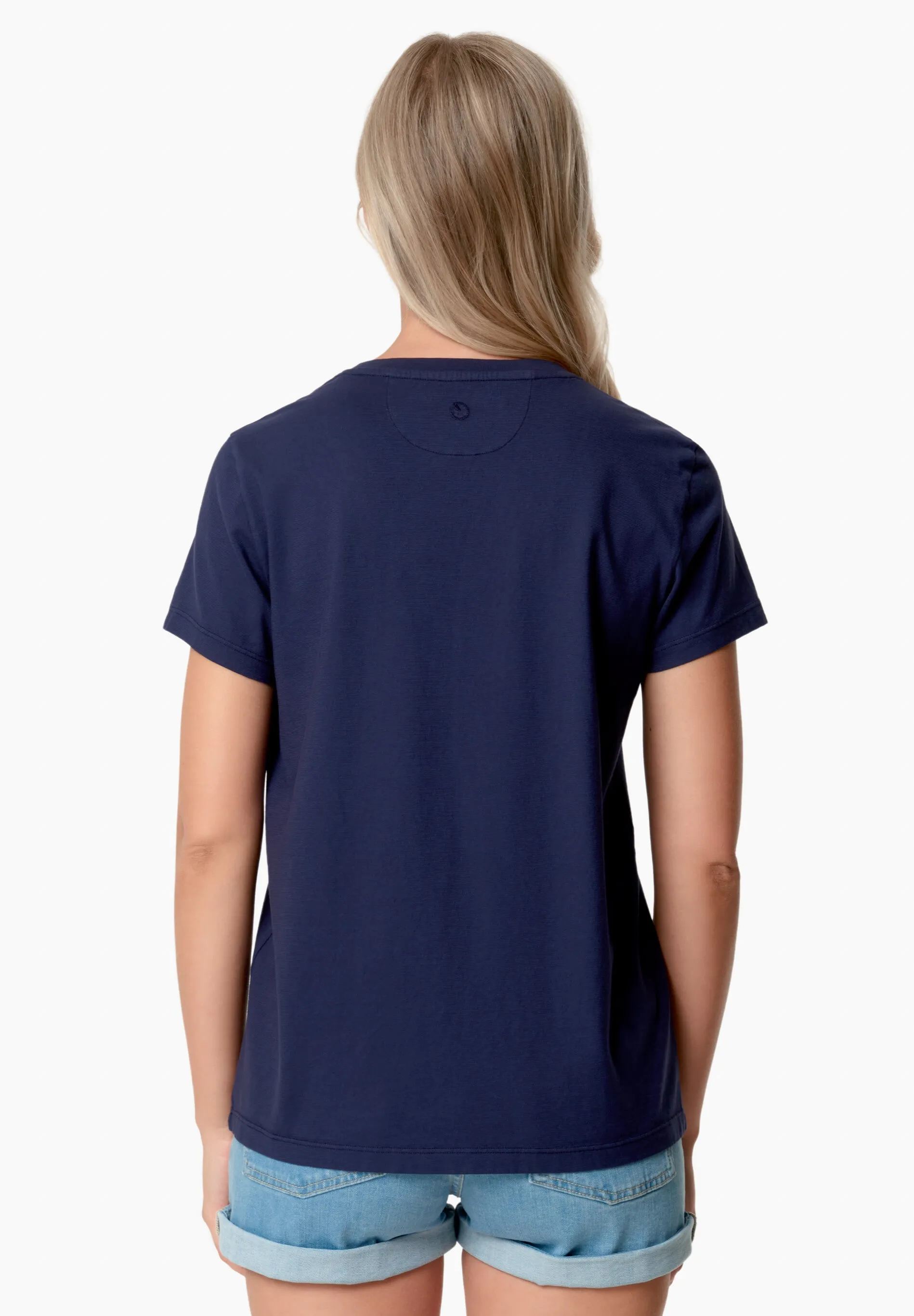Tessa Basic V-Neck T-Shirt Navy Blue sold by Ivalo.com product image thumbnail 4