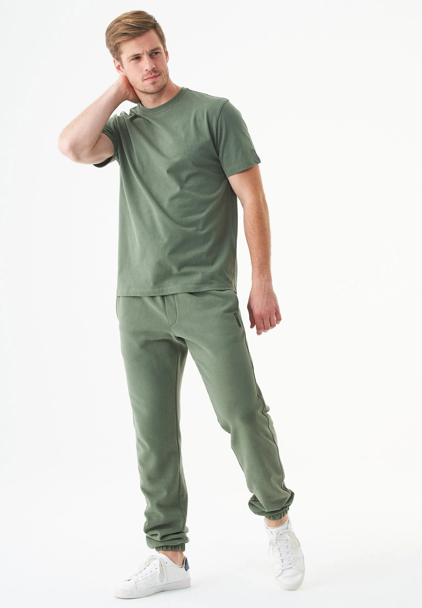 Tillo Unisex Basic Organic Cotton T-Shirt Olive sold by Ivalo.com product image thumbnail 3