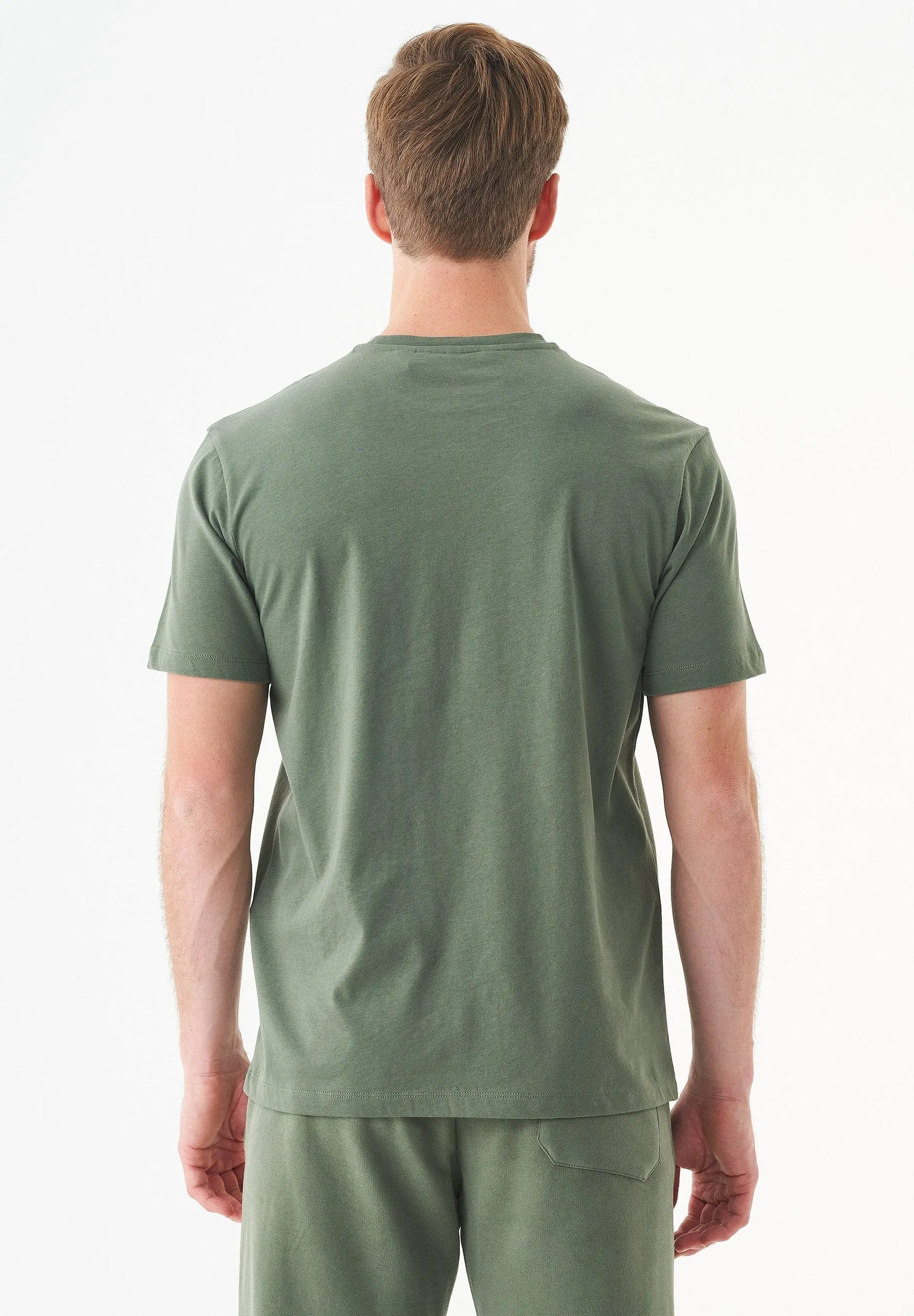Tillo Unisex Basic Organic Cotton T-Shirt Olive sold by Ivalo.com product image thumbnail 5