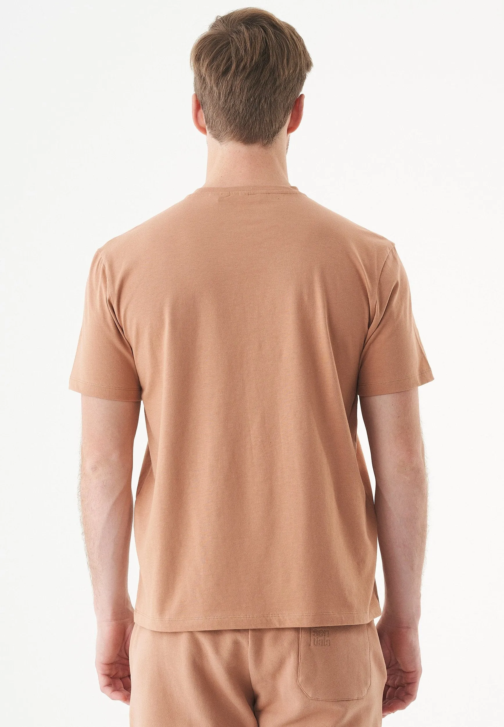 Tillo Unisex Basic Organic Cotton T-Shirt Light Brown sold by Ivalo.com product image thumbnail 5