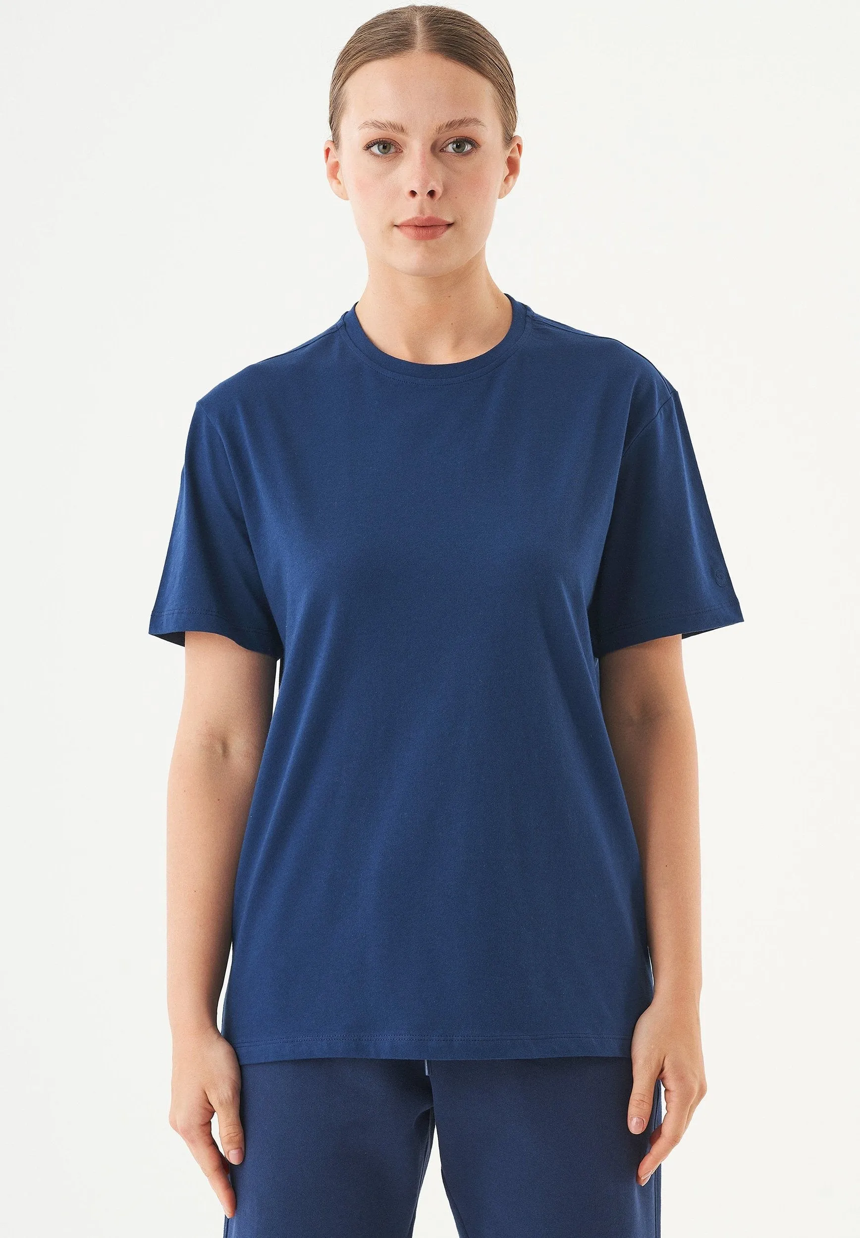 Tillo Unisex Basic Organic Cotton T-Shirt Navy sold by Ivalo.com product image thumbnail 2