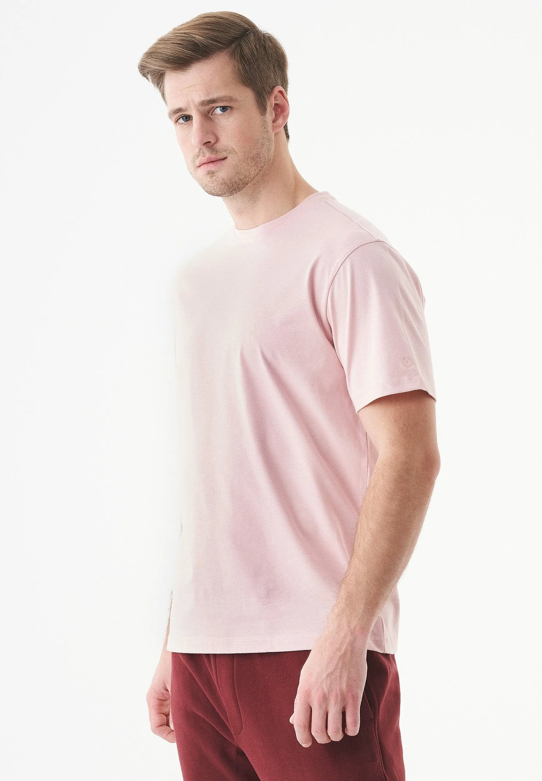 Tillo Unisex Basic Organic Cotton T-Shirt Dusty Pink sold by Ivalo.com product image thumbnail 4