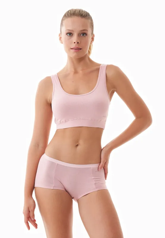 Brianna Modal Blend Bralette Dusty Pink sold by Ivalo.com