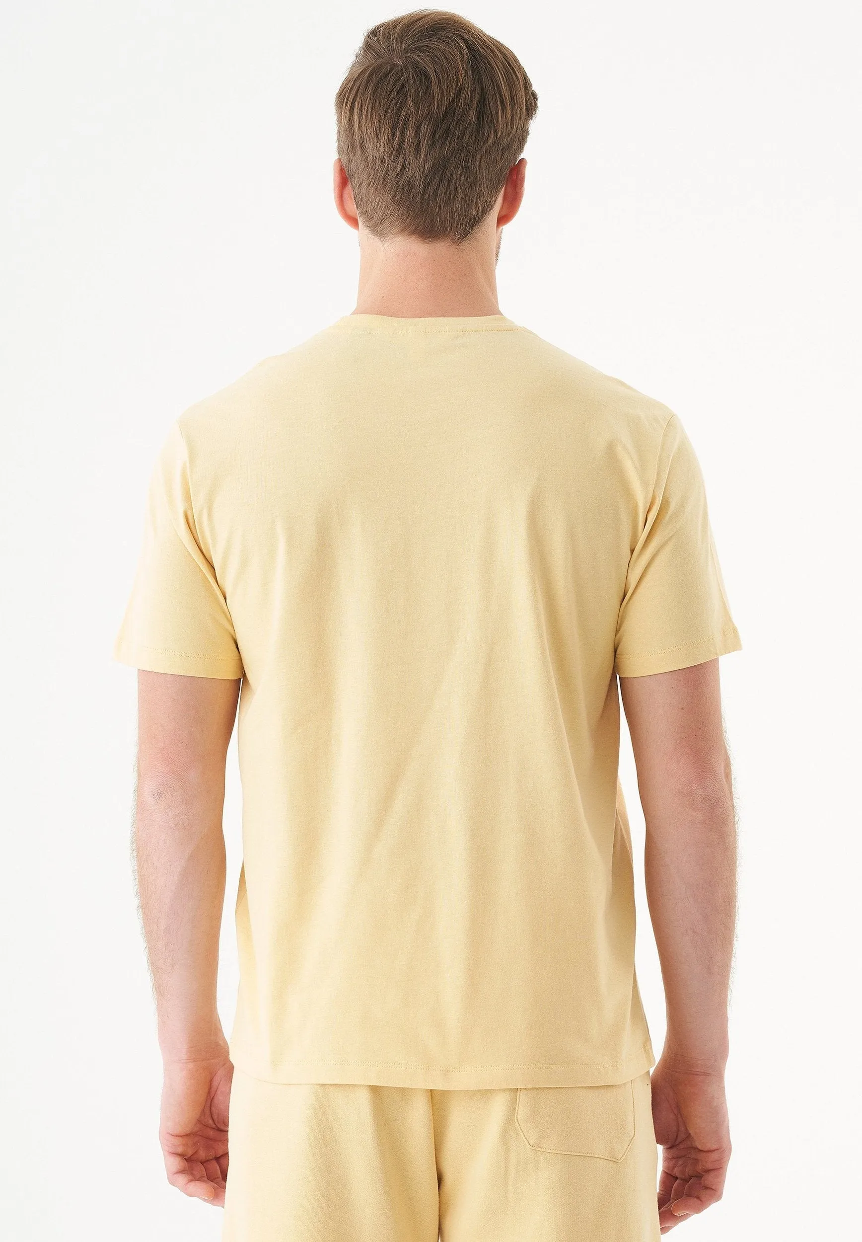 Tillo Unisex Basic Organic Cotton T-Shirt Soft Yellow sold by Ivalo.com product image thumbnail 5
