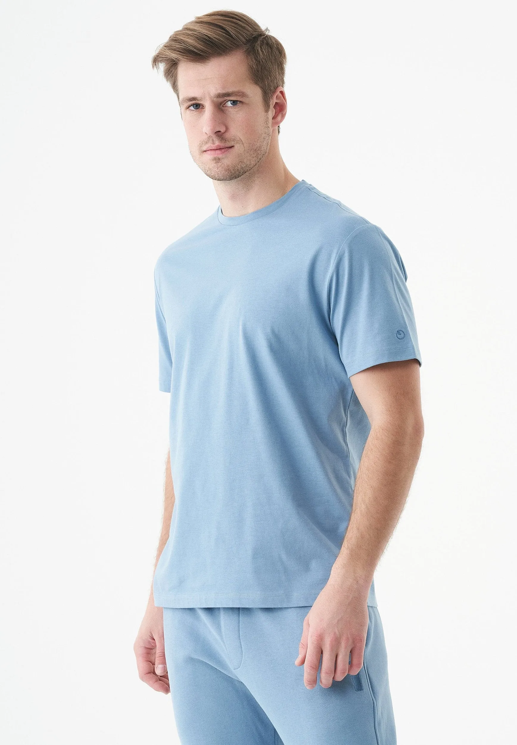 Tillo Unisex Basic Organic Cotton T-Shirt Steel Blue sold by Ivalo.com