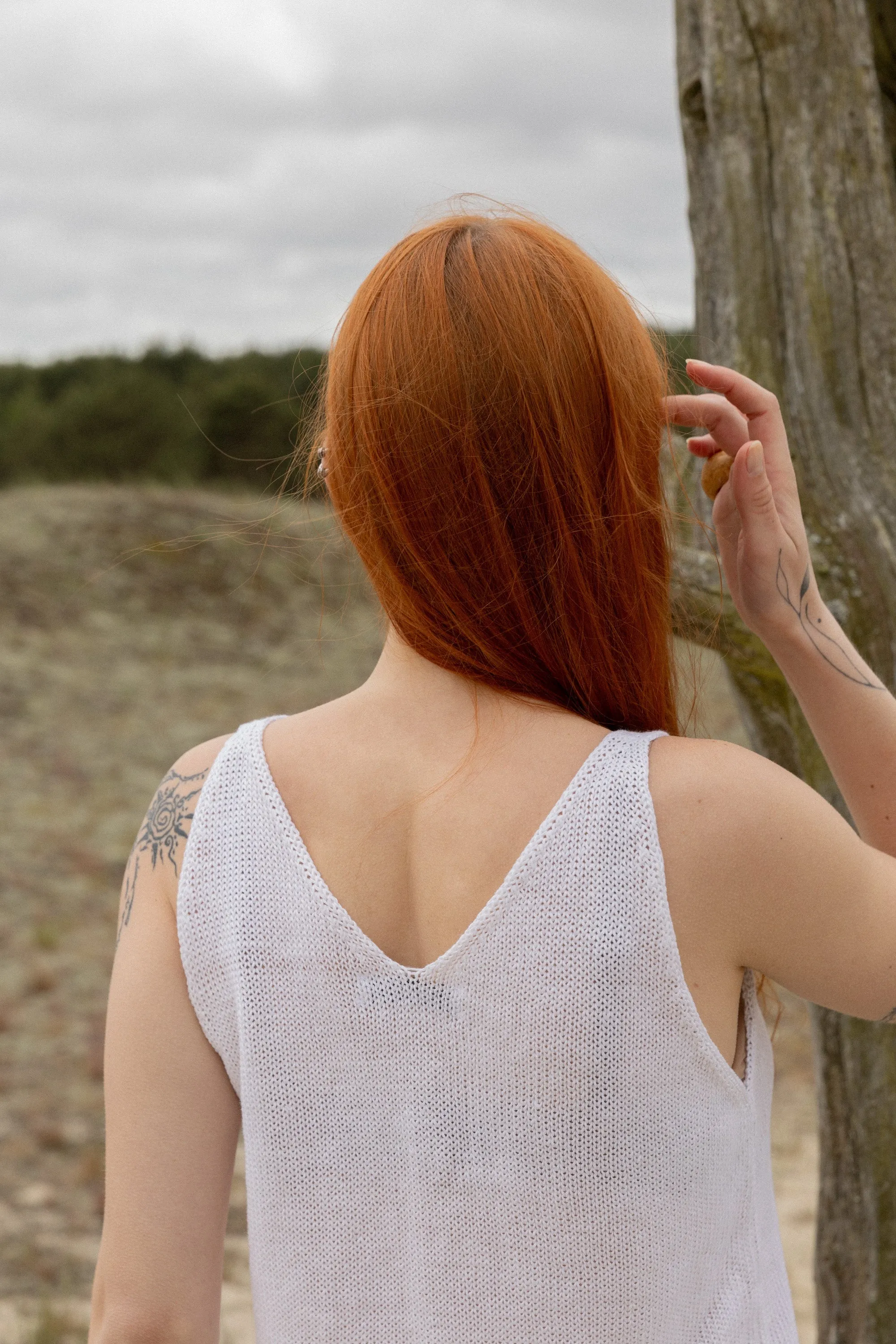 Mare Linen Tank Top White sold by Ivalo.com product image thumbnail 2