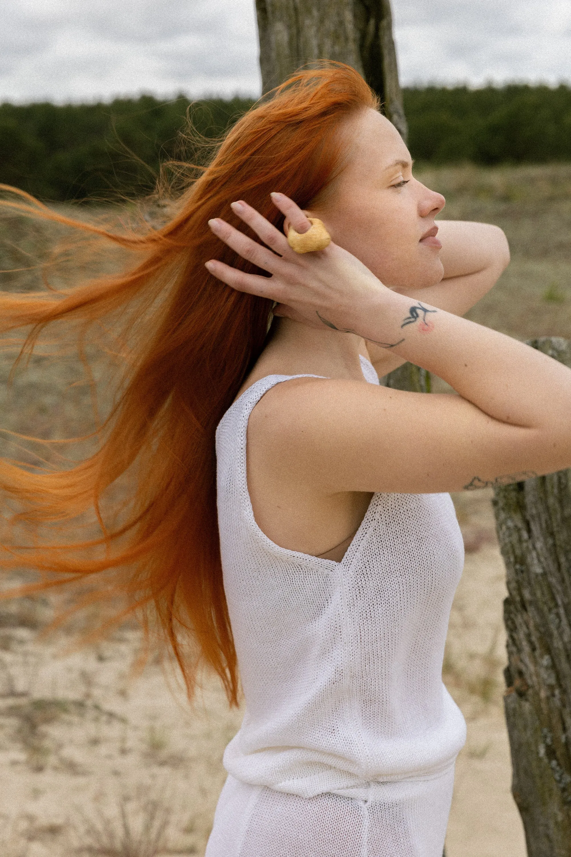 Mare Linen Tank Top White sold by Ivalo.com product image thumbnail 4