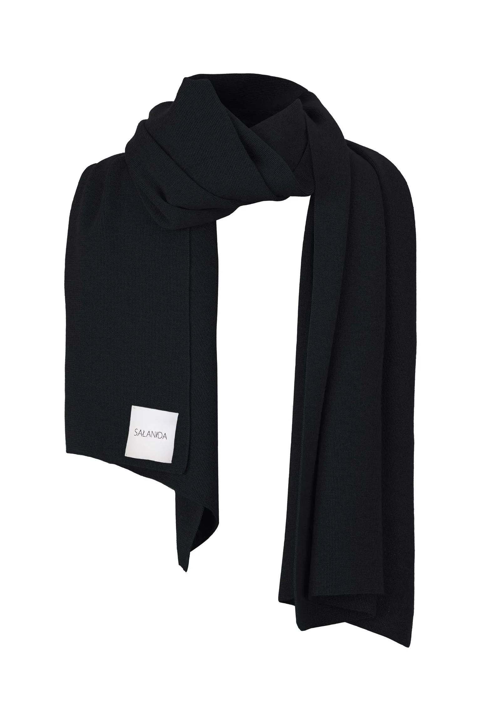 Via Merino Wool Scarf Black sold by Ivalo.com
