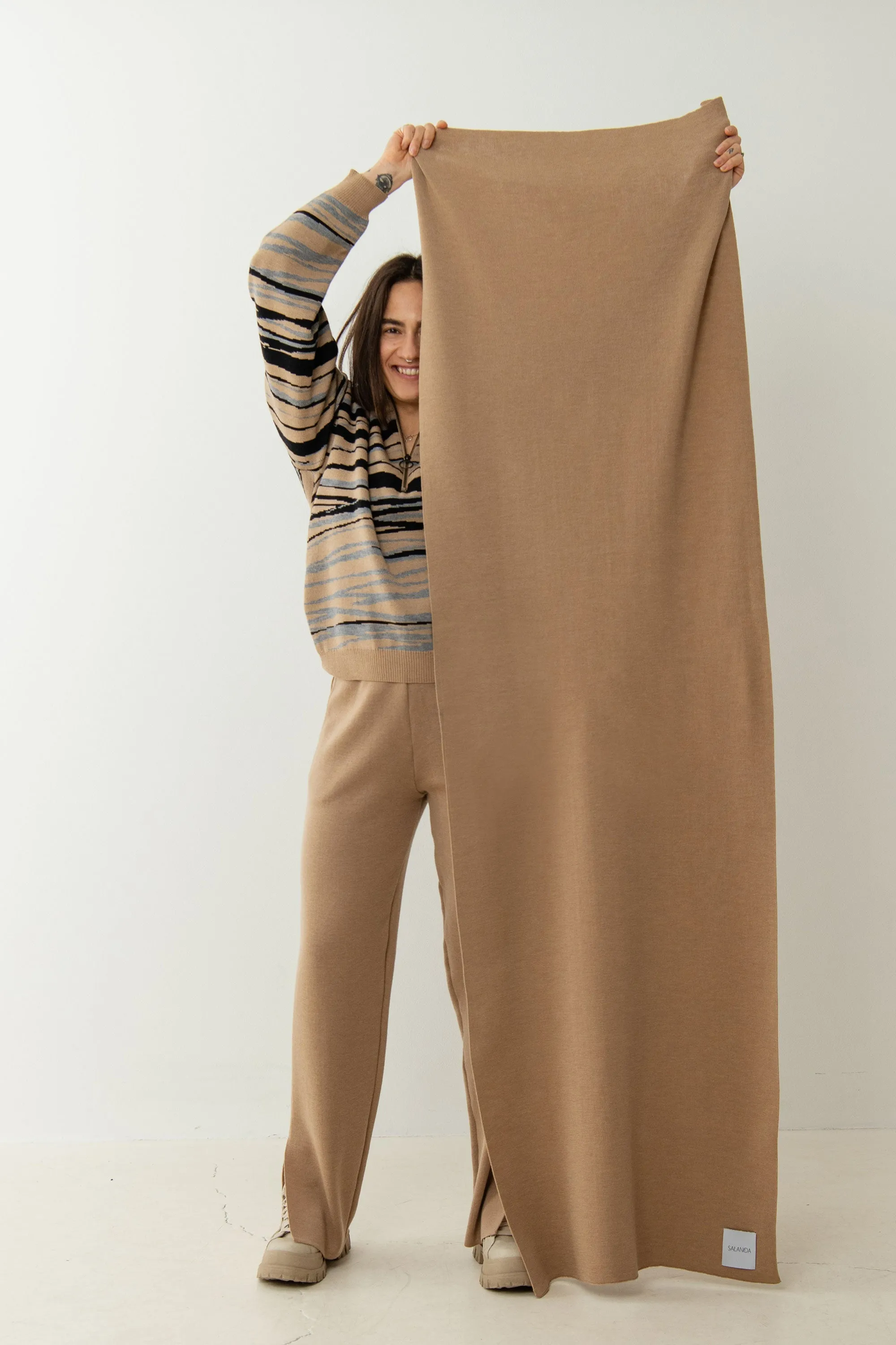 Via Merino Wool Scarf Beige sold by Ivalo.com product image thumbnail 2