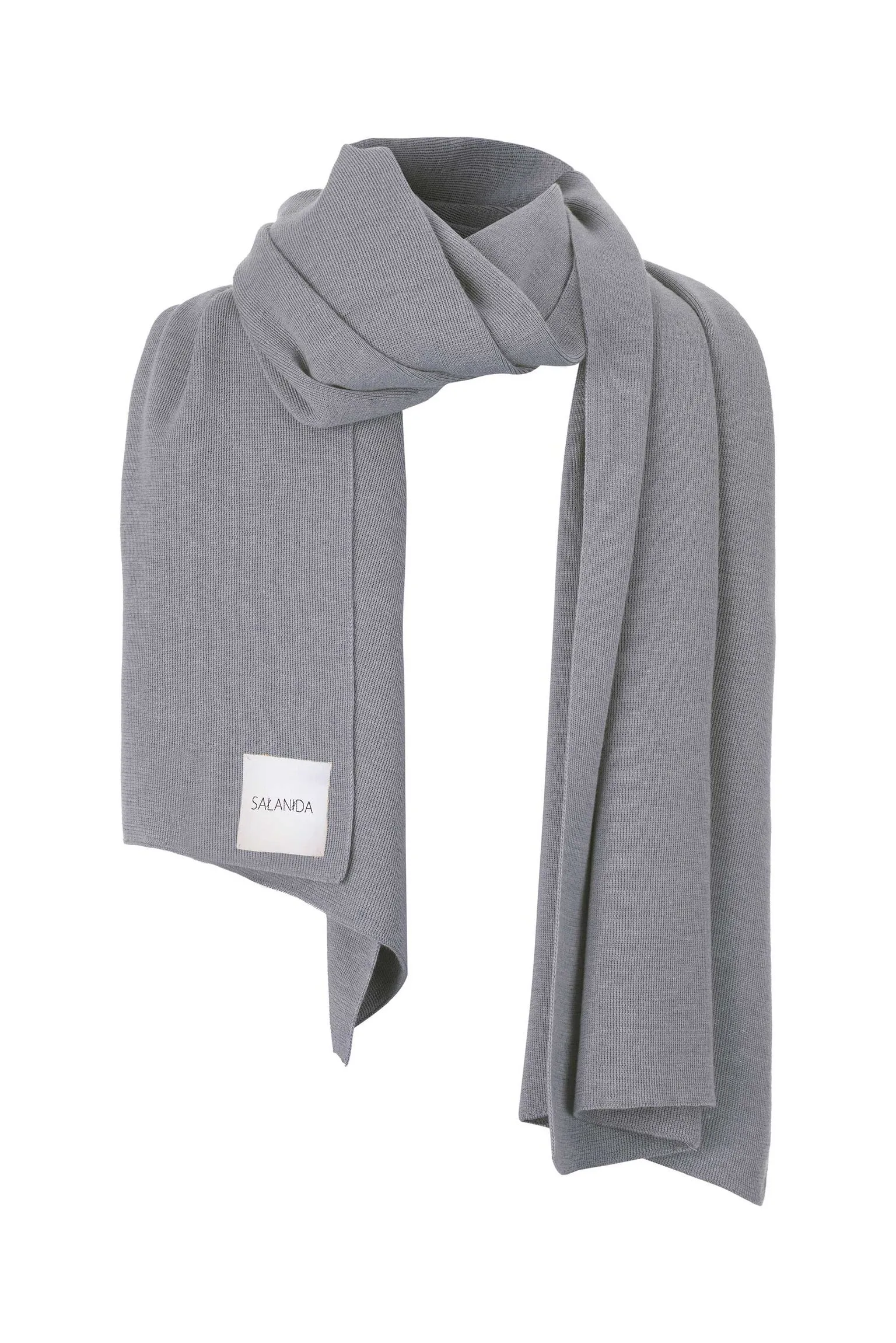 Via Merino Wool Scarf Light Grey sold by Ivalo.com