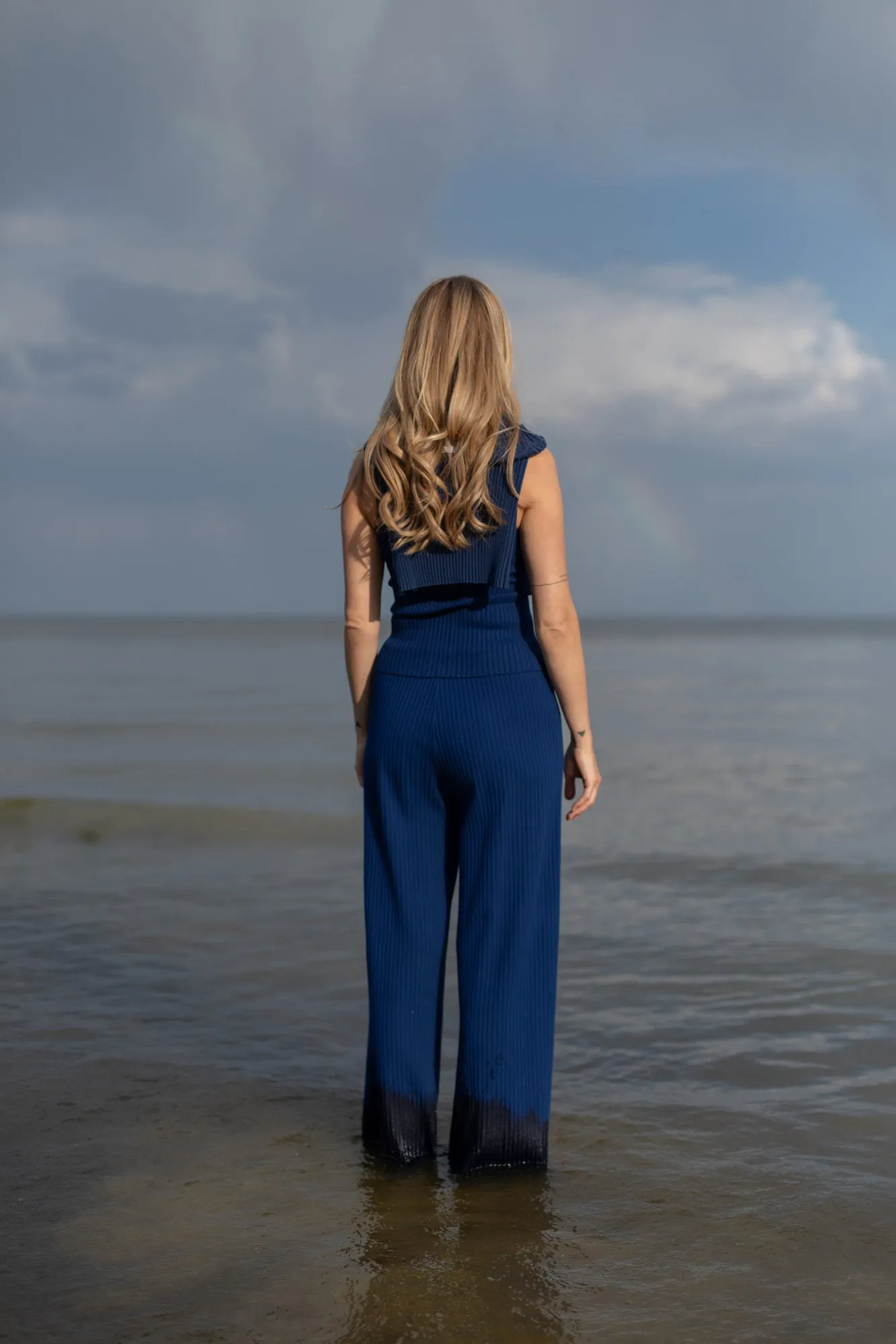 Vera Ribbed Pants Navy sold by Ivalo.com product image thumbnail 4