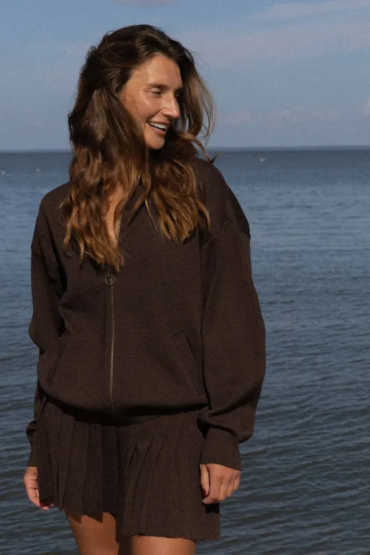 Onda Merino Bomber Jacket Chocolate sold by Ivalo.com