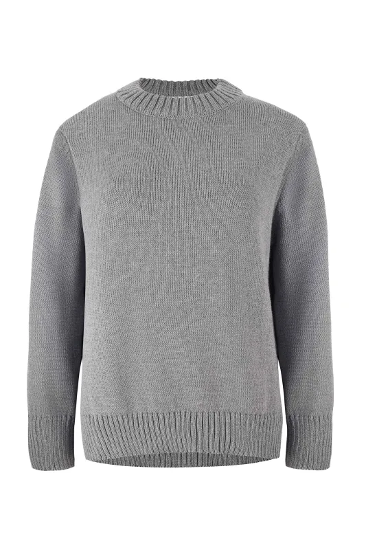 Marina Merino Jumper Grey sold by Ivalo.com
