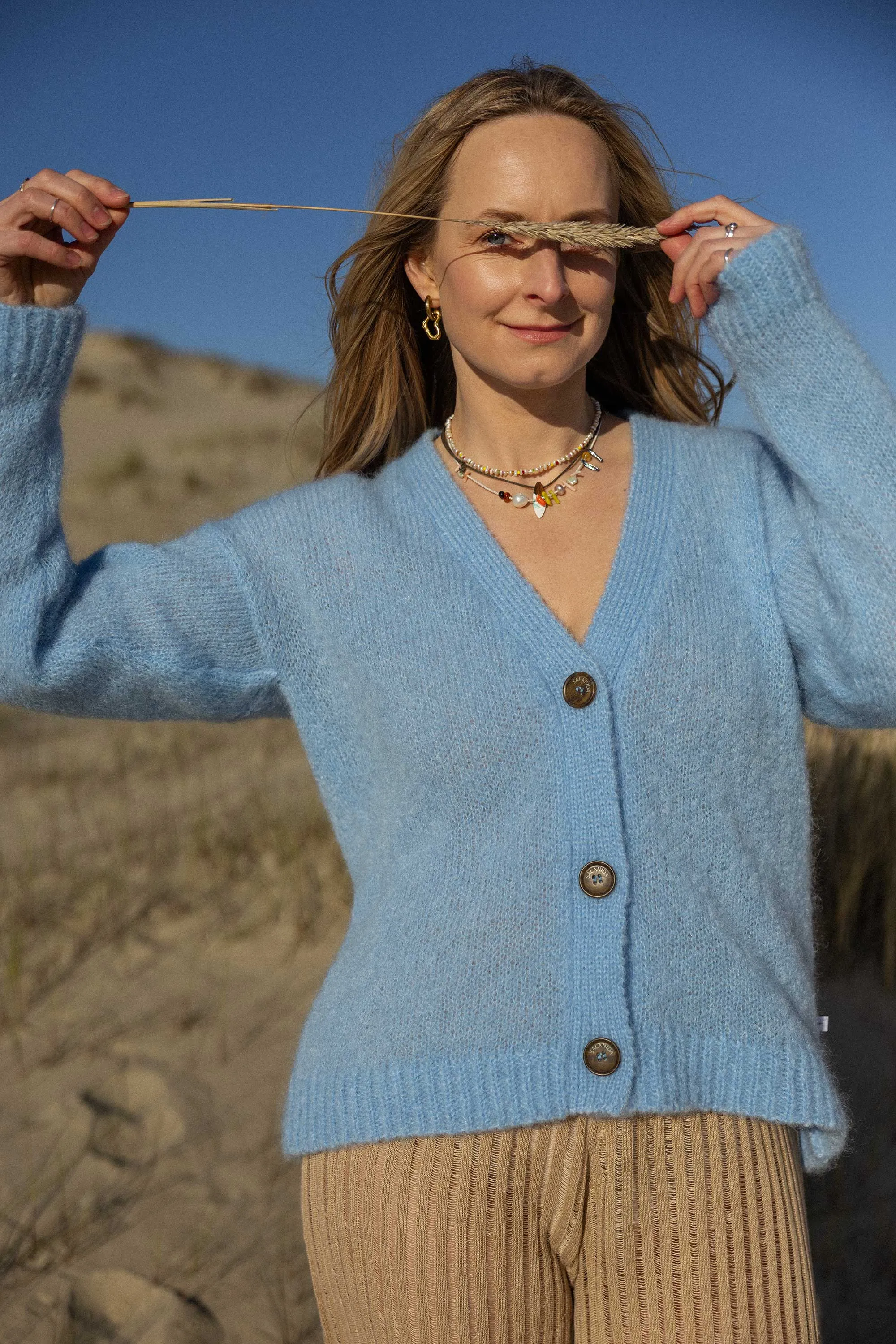 Melody Mohair Cardigan Sky Blue sold by Ivalo.com product image thumbnail 3