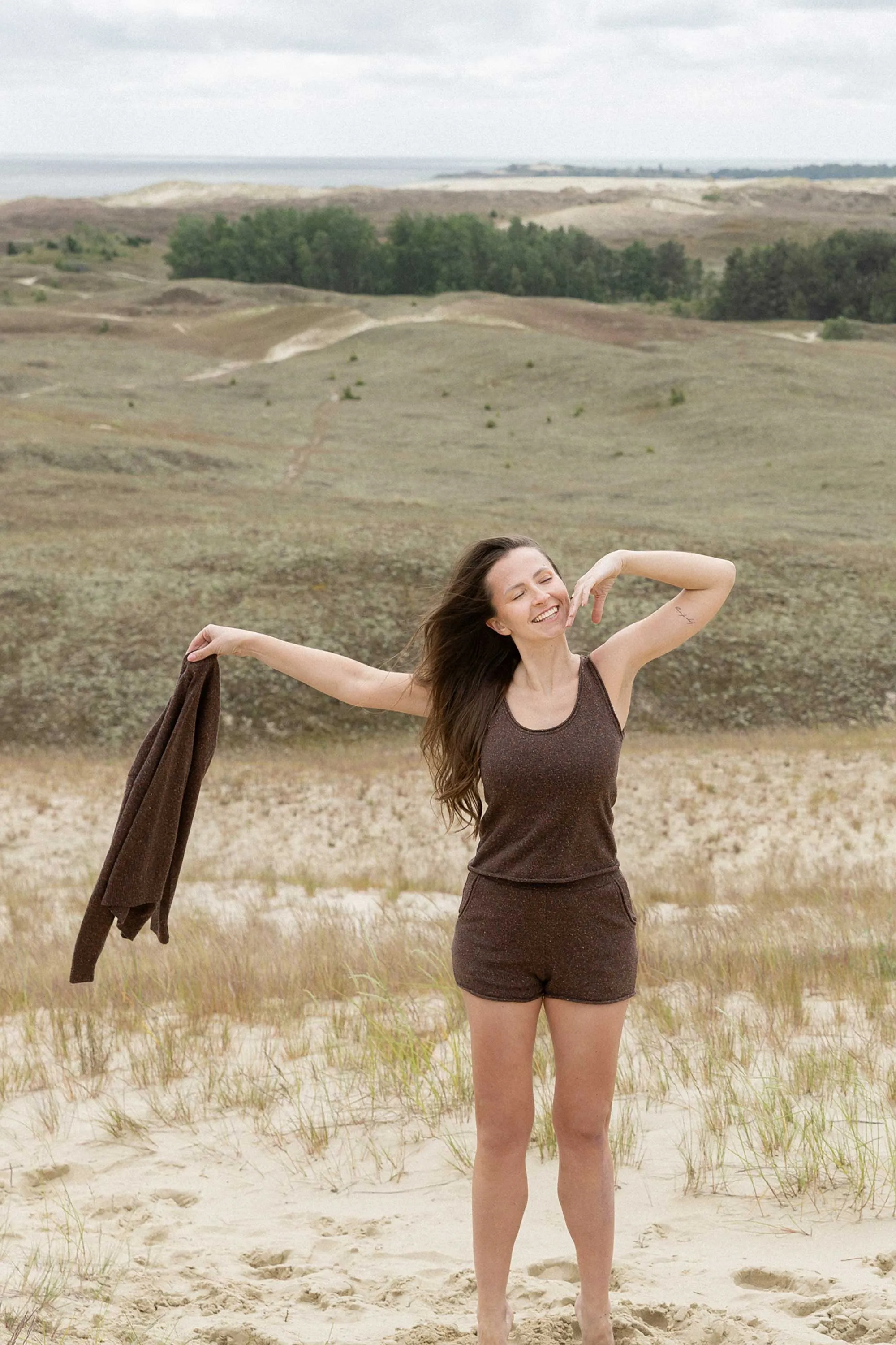 Sabbia Tank Top And Shorts Set Chocolate sold by Ivalo.com product image thumbnail 2