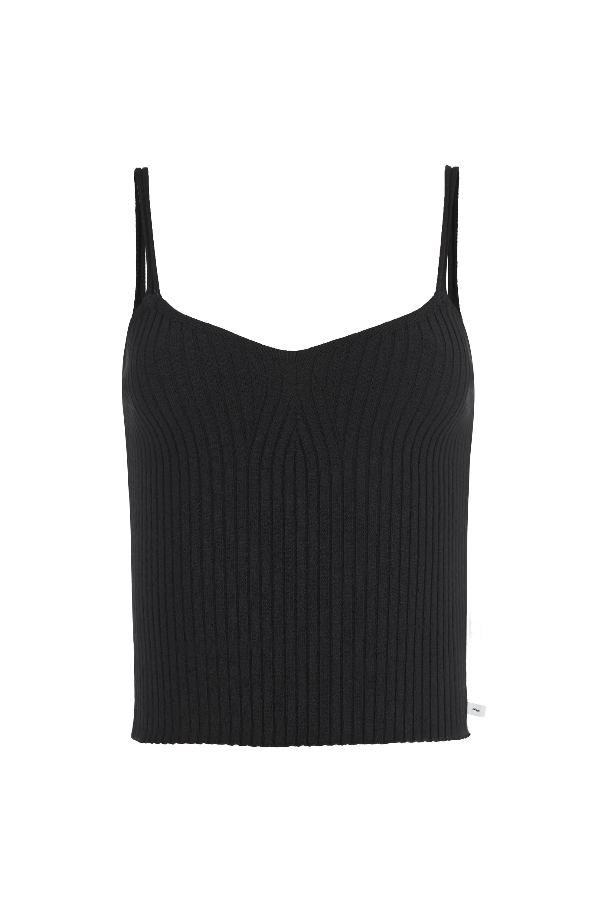 Sotto Ribbed Top Black sold by Ivalo.com
