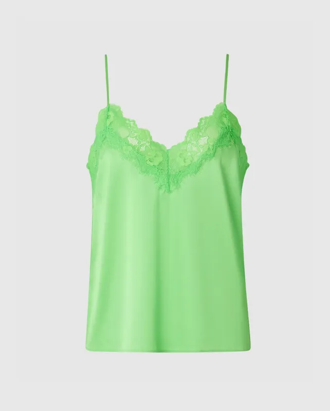 Silk Lace Camisole Mint Green sold by Ivalo.com