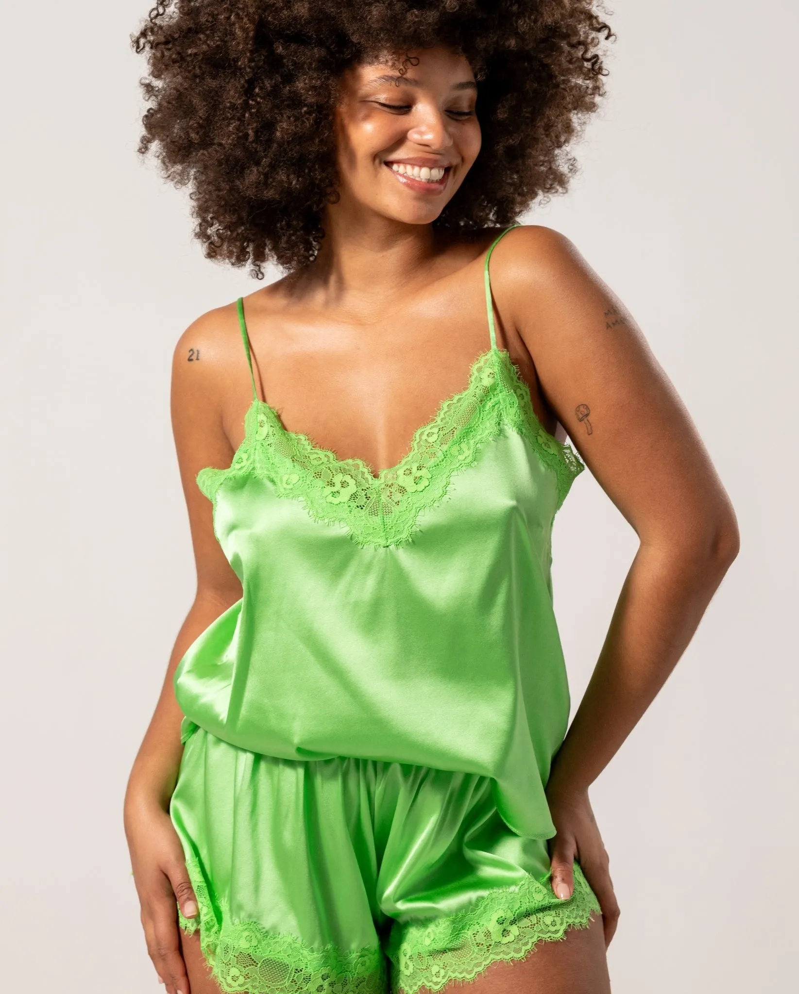 Silk Lace Camisole Mint Green sold by Ivalo.com product image thumbnail 2