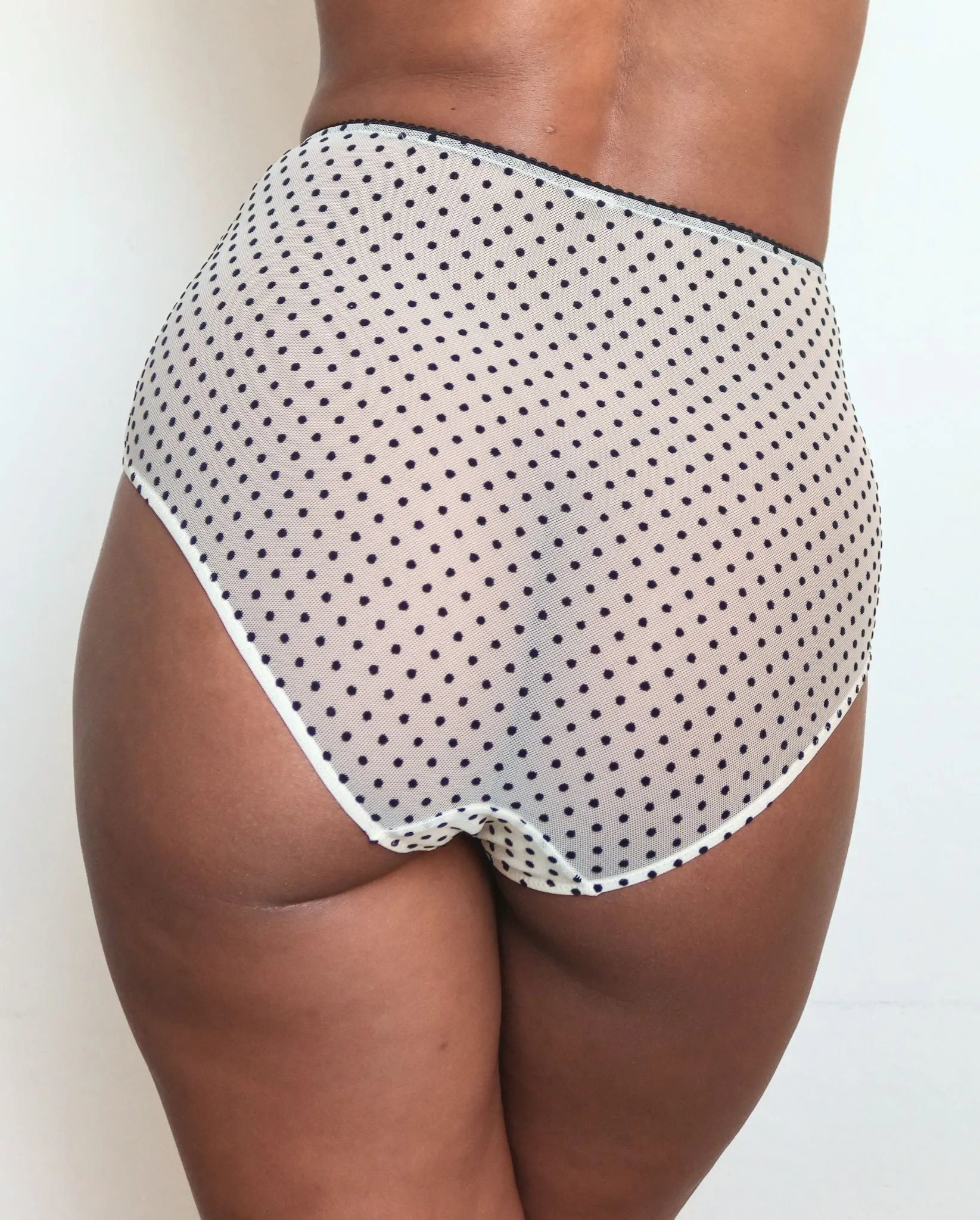 Mesh Highwaist Briefs Cream/Black sold by Ivalo.com product image thumbnail 3