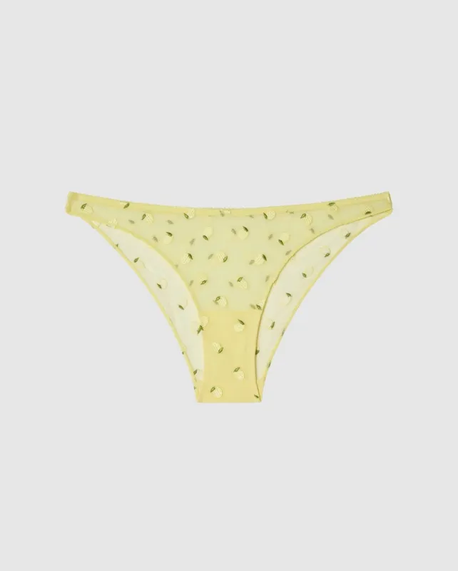Mesh Bikini Briefs Light Yellow sold by Ivalo.com