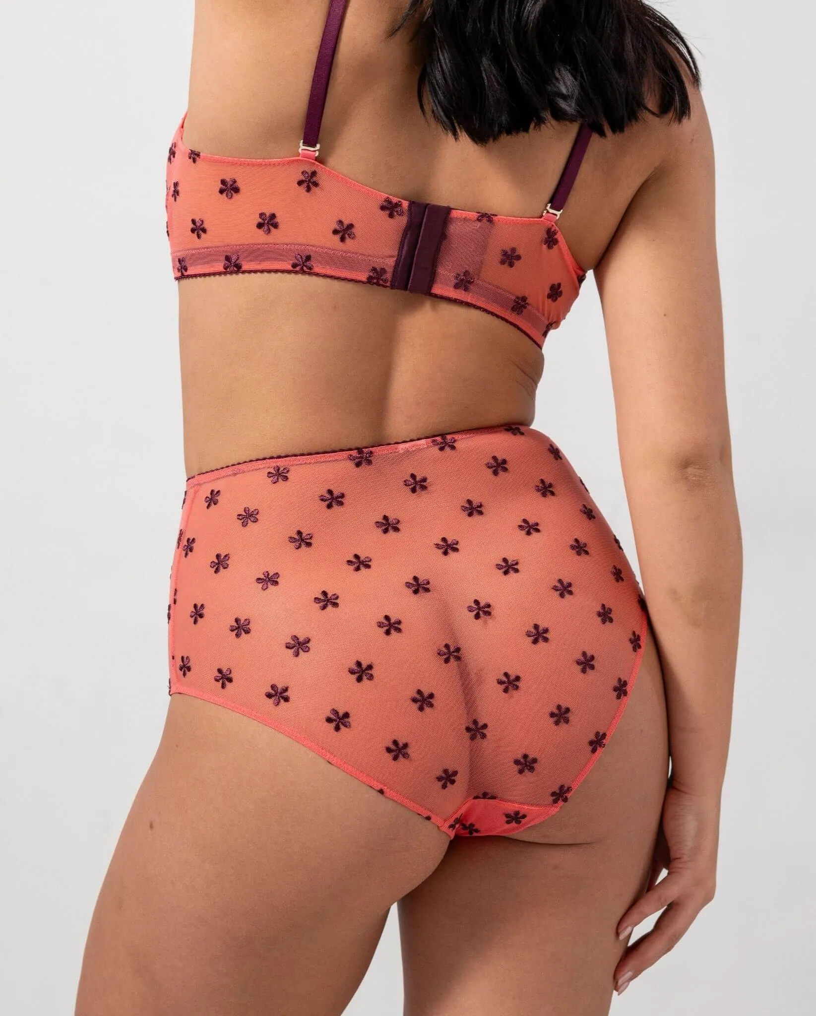 Mesh Highwaist Briefs Coral/Cherry sold by Ivalo.com product image thumbnail 2