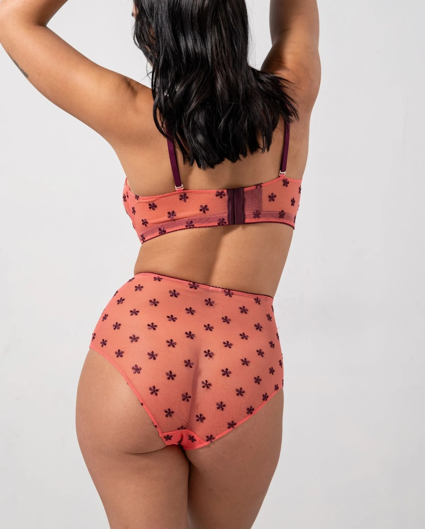 Mesh Highwaist Briefs Coral/Cherry sold by Ivalo.com product image thumbnail 4