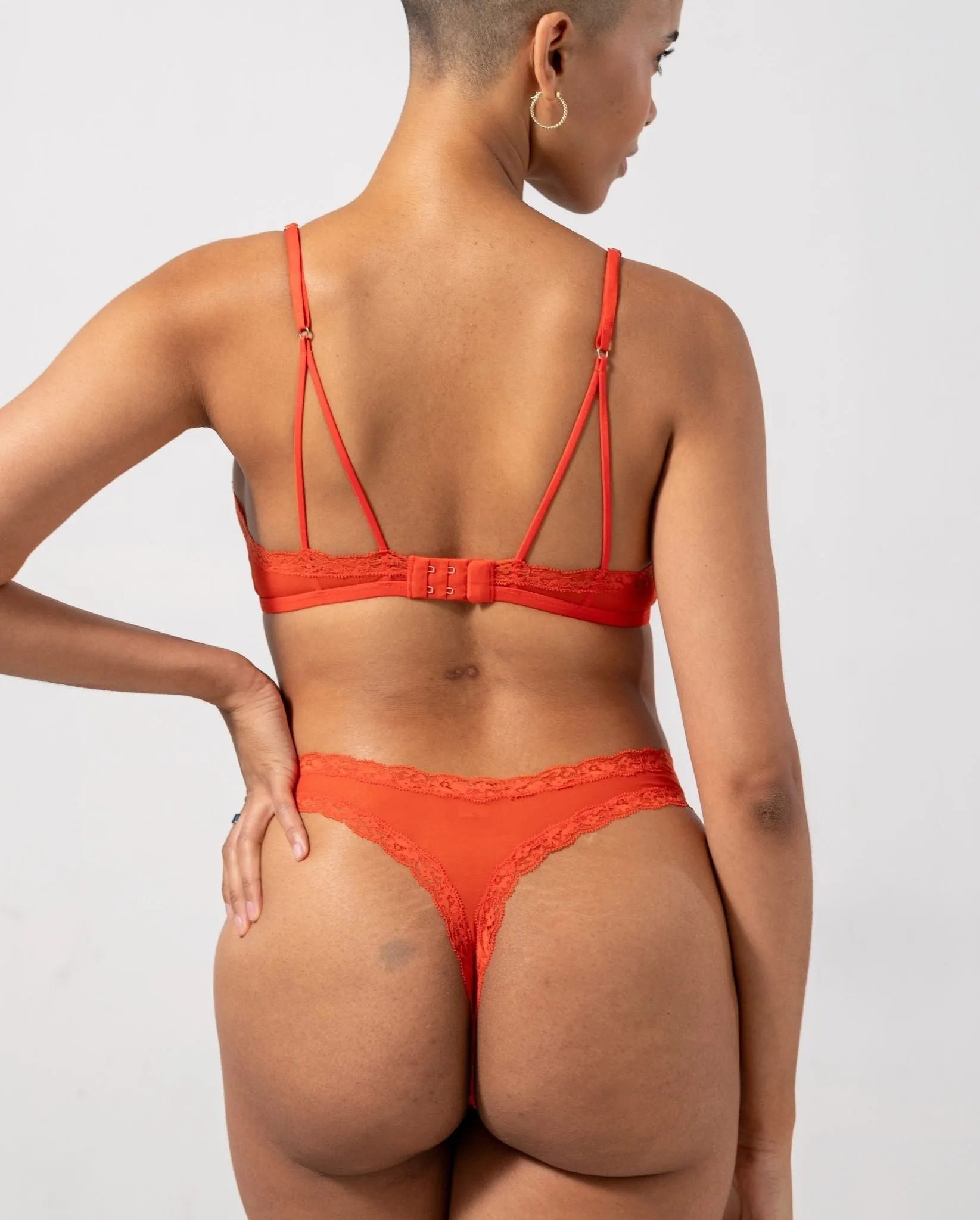 Mesh Lace Trim Thong 3-Pack Fiery Red sold by Ivalo.com product image thumbnail 2