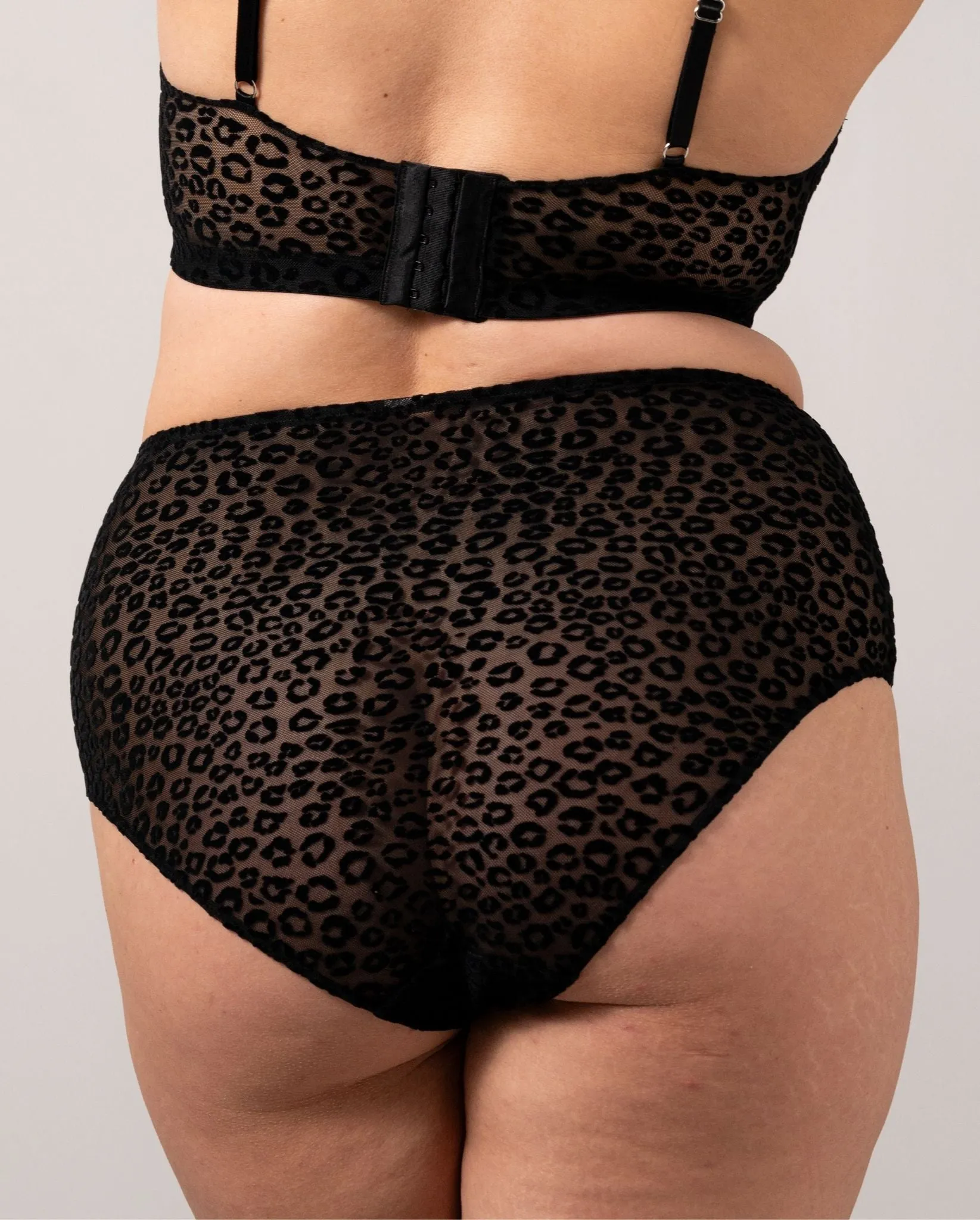 Mesh Highwaist Briefs Black Leopard sold by Ivalo.com product image thumbnail 4