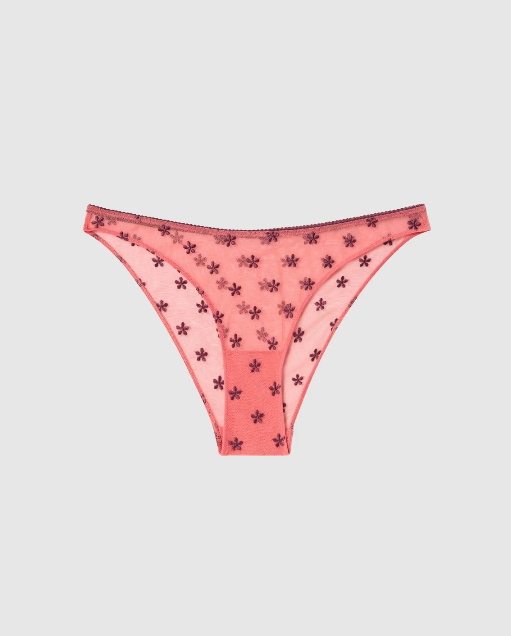 Mesh Bikini Briefs Coral/Cherry sold by Ivalo.com