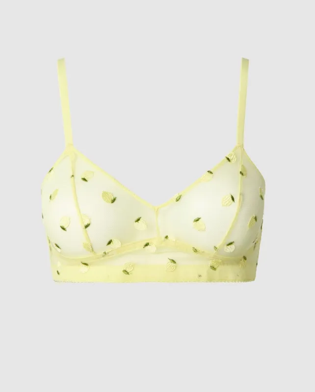 Mesh Balconette Light Yellow sold by Ivalo.com