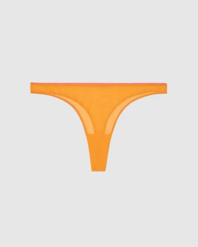 Mesh Thong Apricot/Neon Pink sold by Ivalo.com