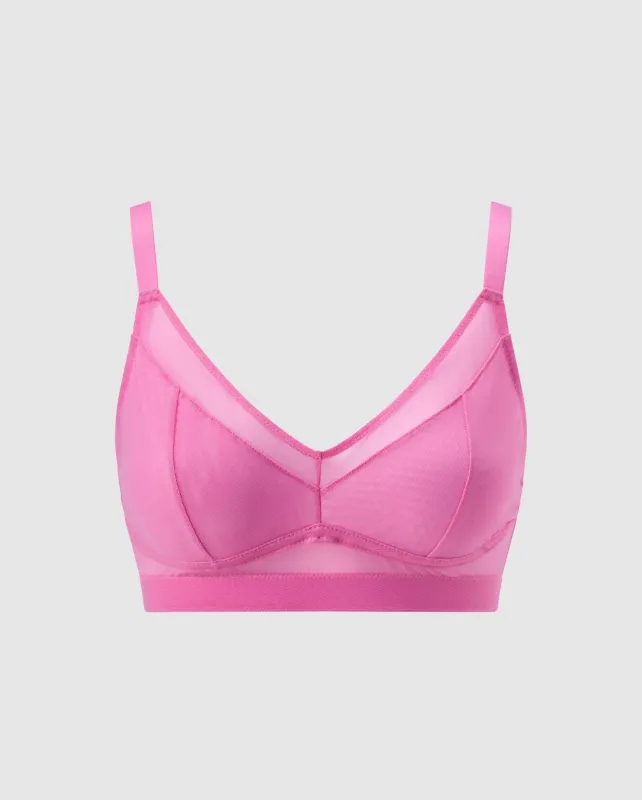 Mesh Support Bra Candy Pink sold by Ivalo.com