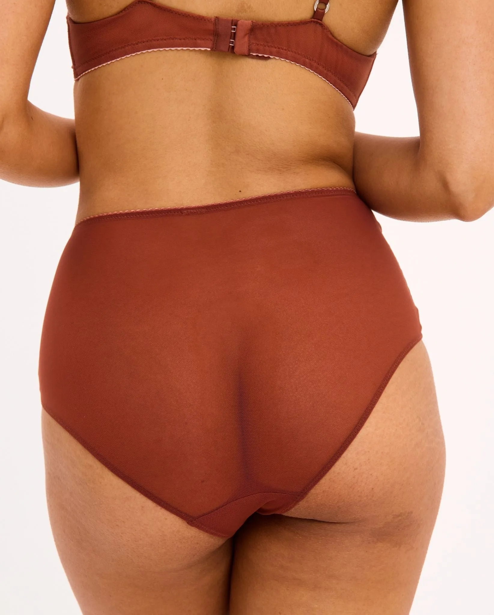 Mesh Highwaist Briefs Rust sold by Ivalo.com product image thumbnail 2