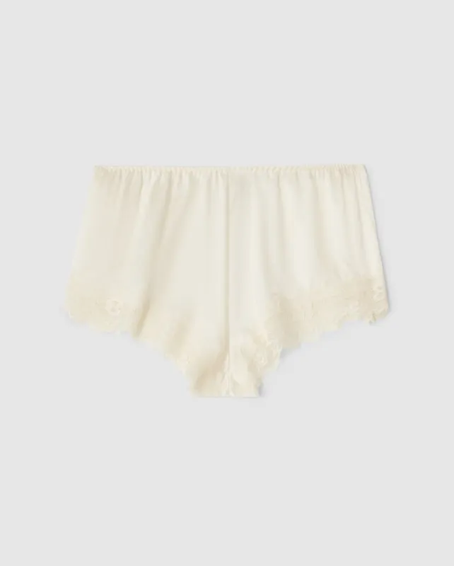 Silk Lace Shorts Cream White sold by Ivalo.com