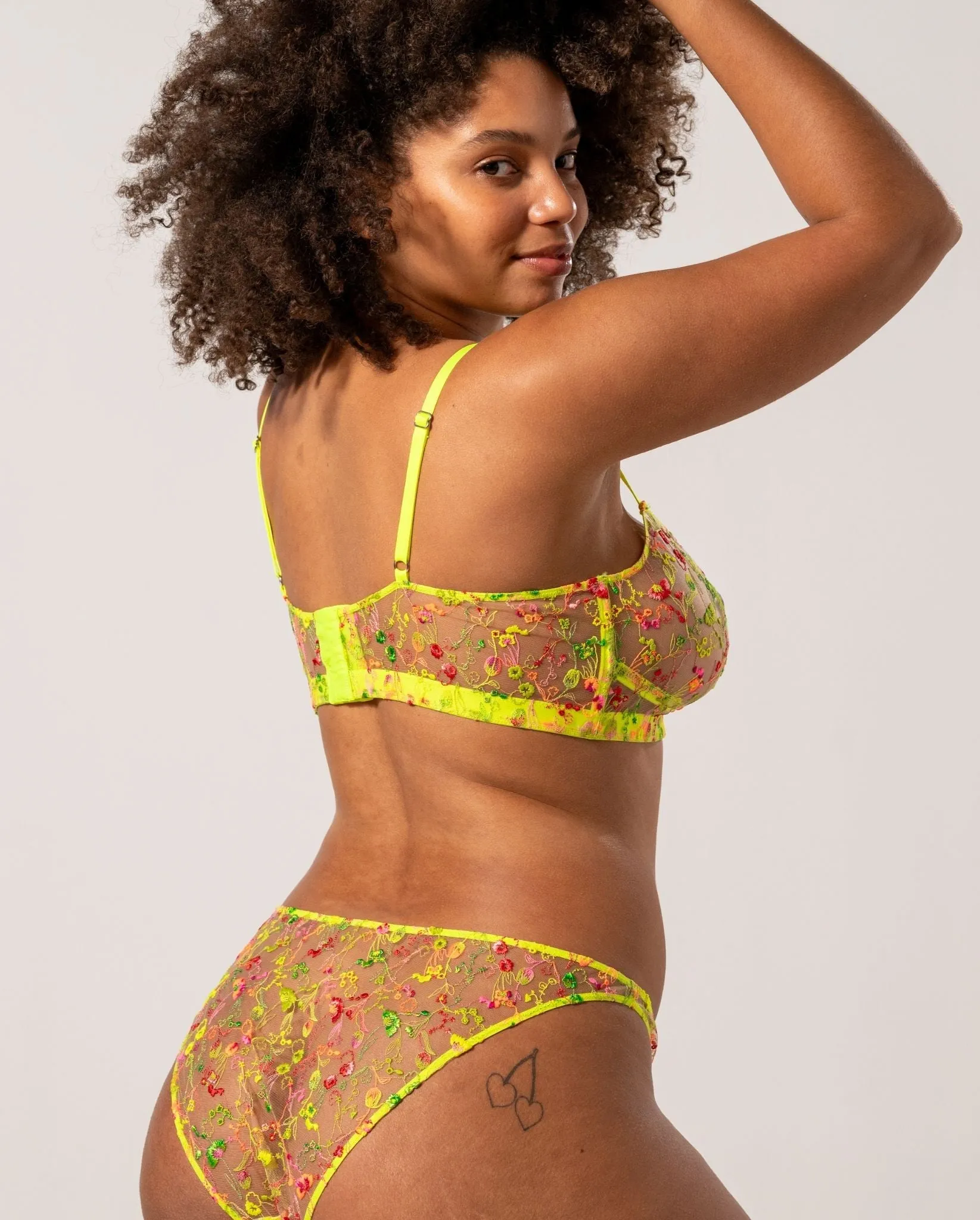 Mesh Balconette Neon Yellow sold by Ivalo.com product image thumbnail 4