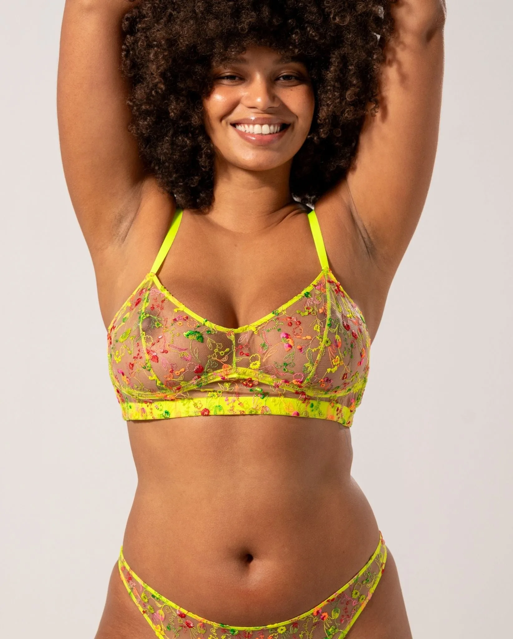 Mesh Balconette Neon Yellow sold by Ivalo.com product image thumbnail 5