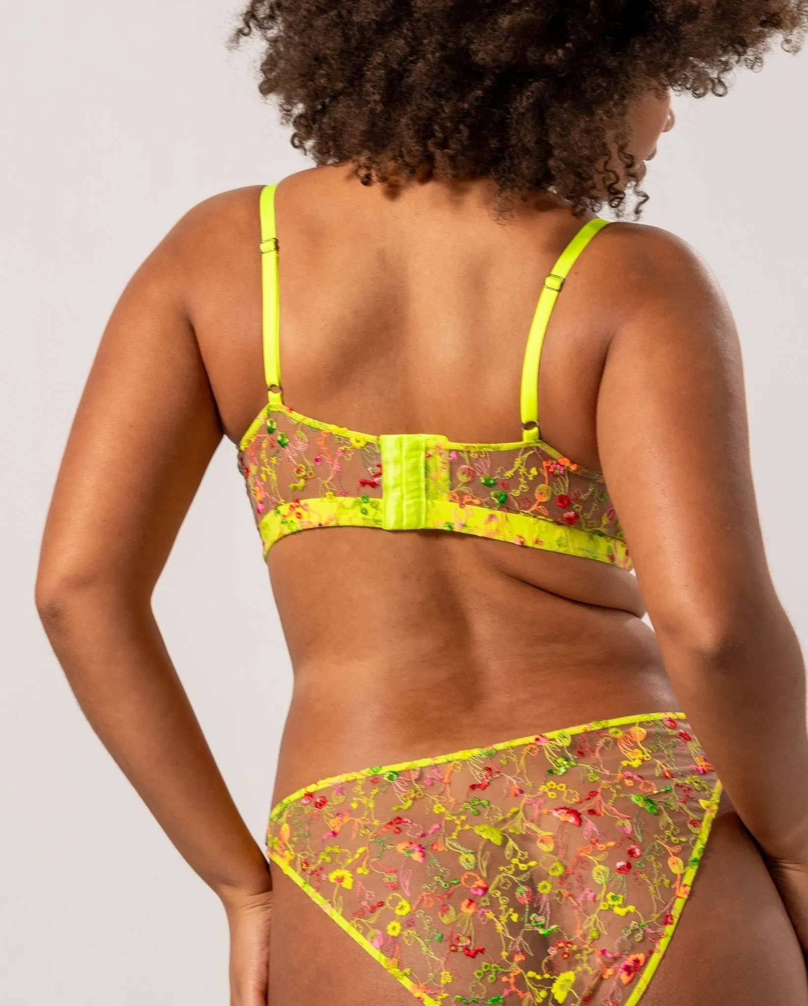 Mesh Balconette Neon Yellow sold by Ivalo.com product image thumbnail 3