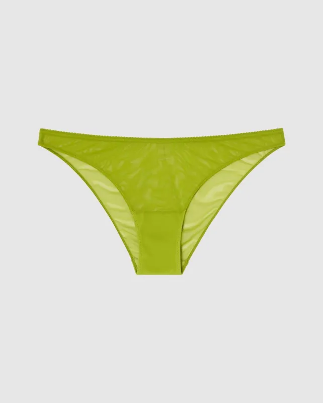 Mesh Bikini Briefs Matcha sold by Ivalo.com