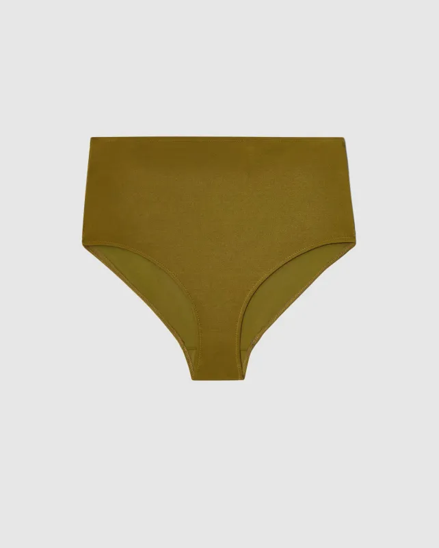 Highwaist Bikini Briefs Olive sold by Ivalo.com