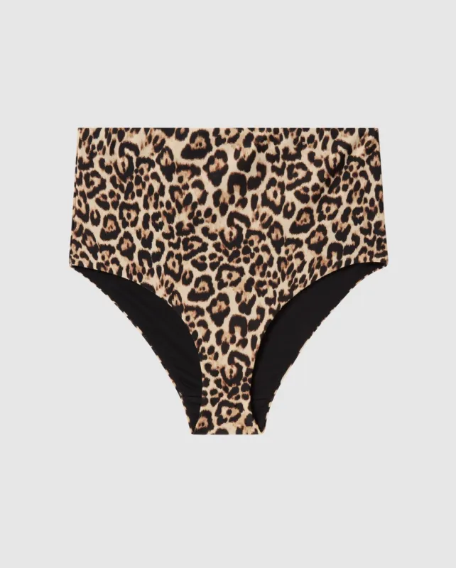 Highwaist Bikini Briefs Leopard sold by Ivalo.com