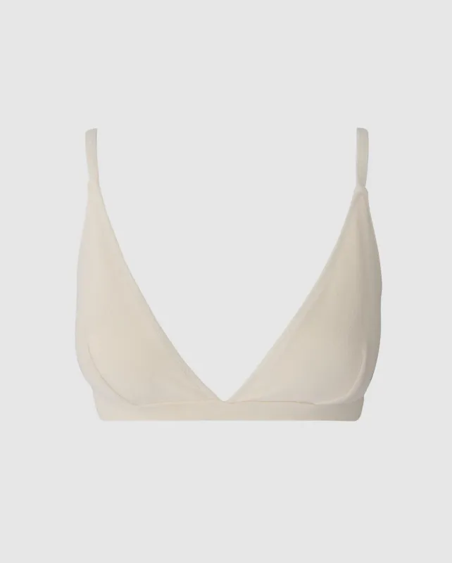 Triangle Bikini Top Cream sold by Ivalo.com