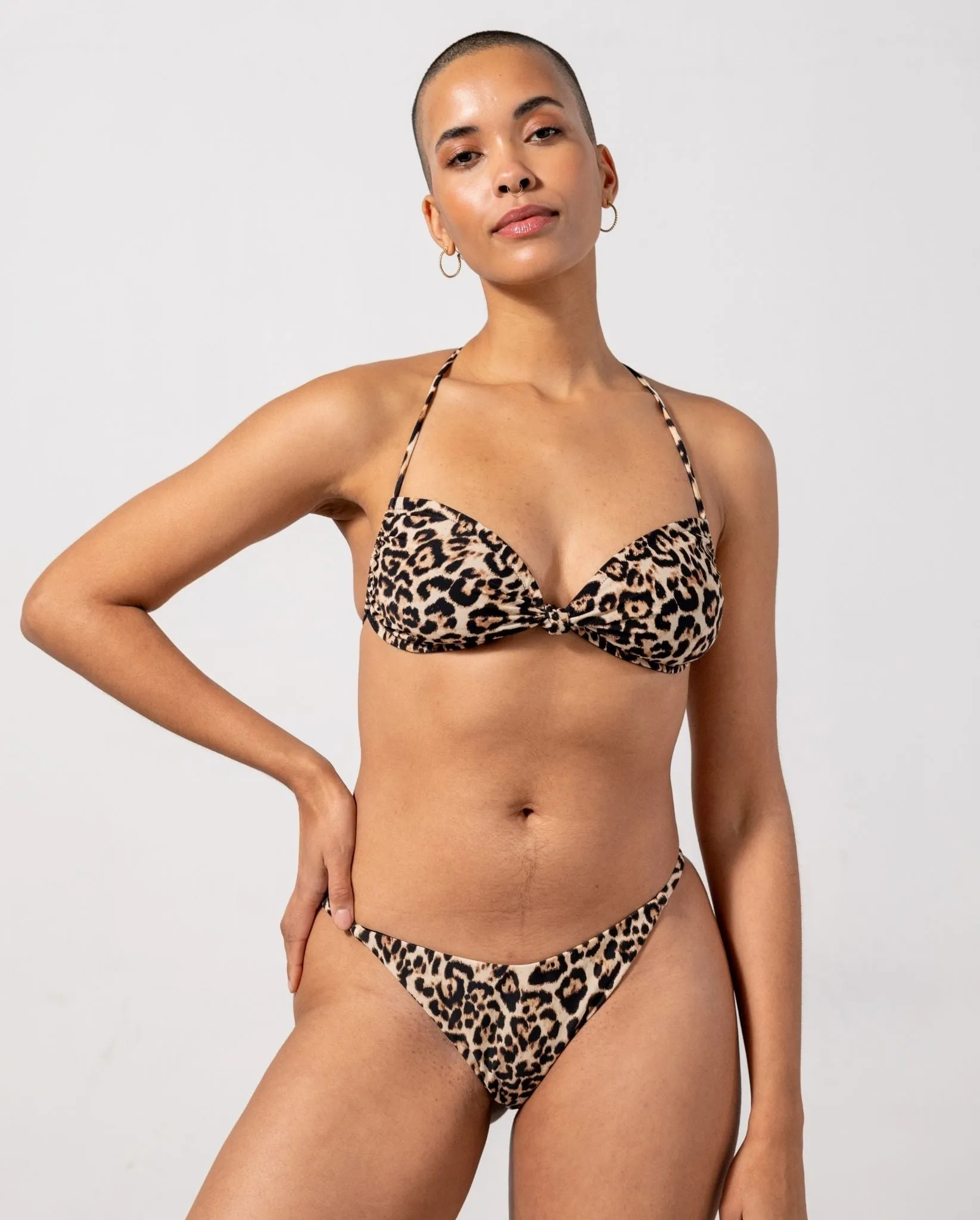 Flipped Triangle Bikini Top Leopard sold by Ivalo.com product image thumbnail 3