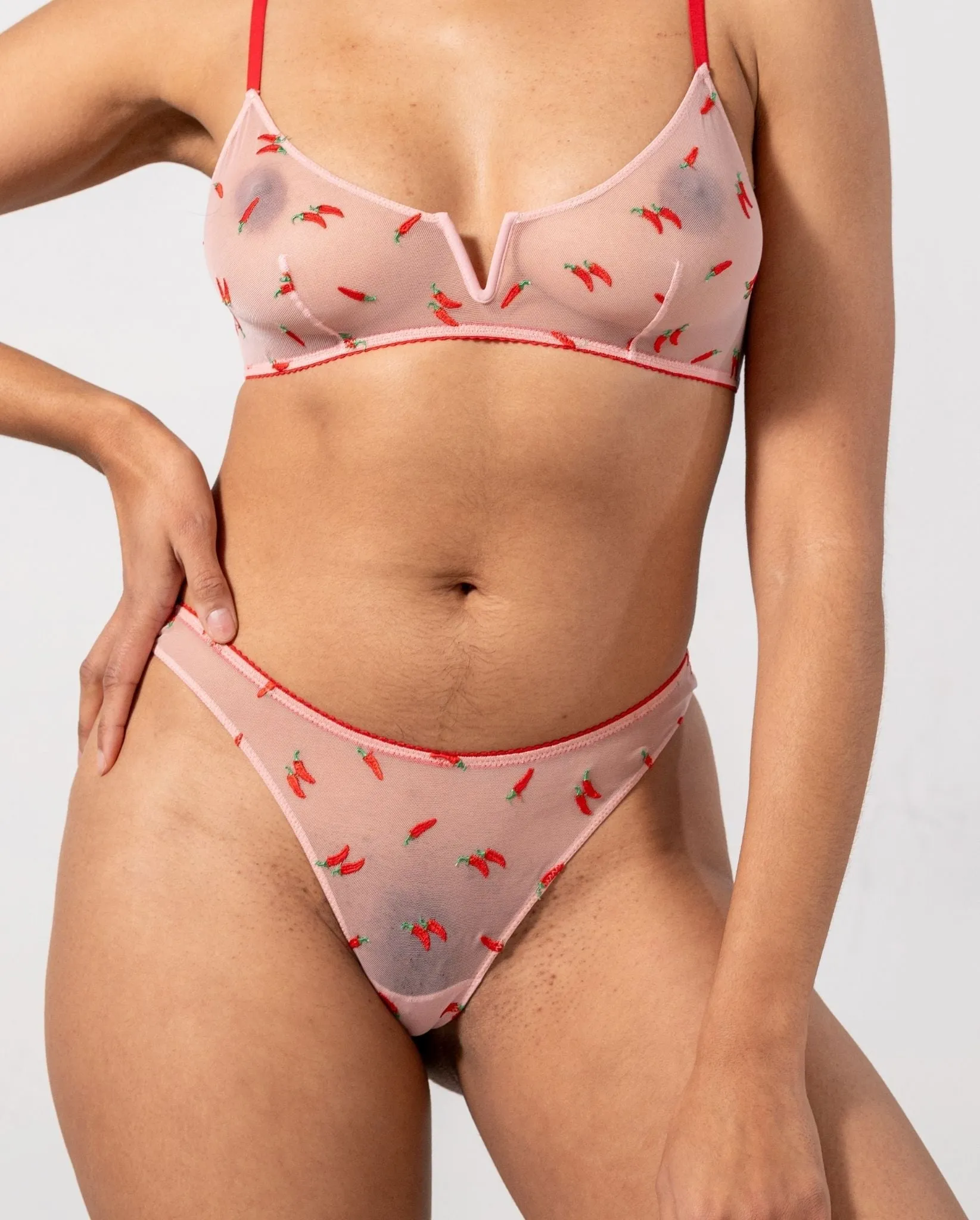 Mesh Thong Powder Pink/Fiery Red sold by Ivalo.com product image thumbnail 4