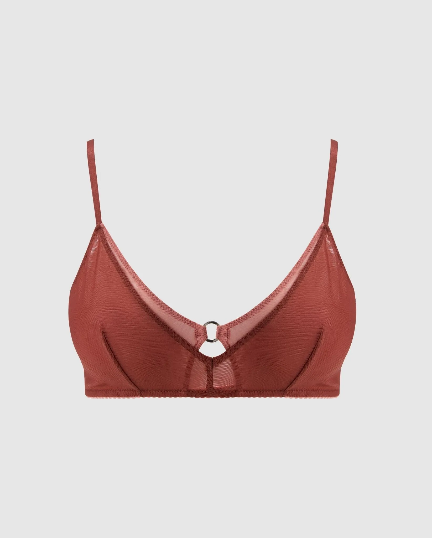 Mesh Double Triangle Bralette Rust sold by Ivalo.com