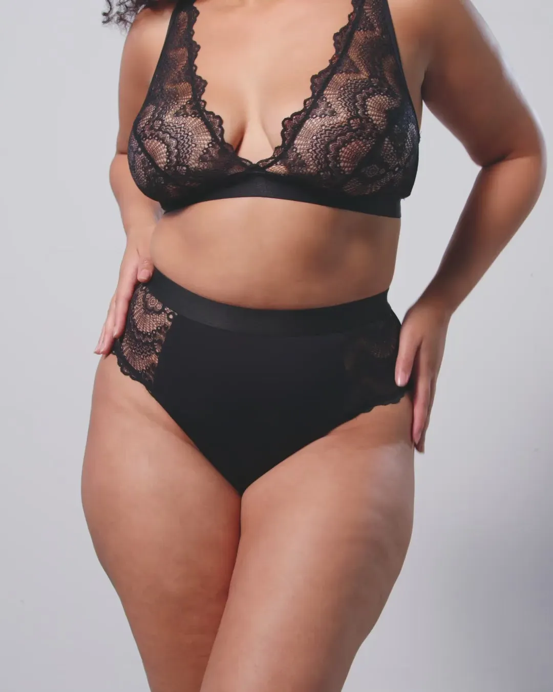 Lace Highwaist Briefs 3-Pack Black sold by Ivalo.com product image thumbnail 3